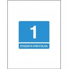 Etiqueta de Adesivo Acrílico branca 215mm x 279,4mm 1 folha ou kit Maxprint