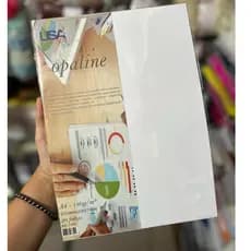Bloco de Papel Opaline branco 210mm x 297mm A4 20 folhas USA Folien