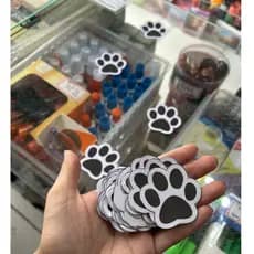 Patas de Coelho Adesivas em Papel 2 modelos 5cm 10 à 12 unidades Páscoa