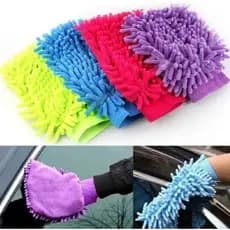 Luva Microfibra Para Lavar Carro De Moto Vidro Limpeza Geral Domestica