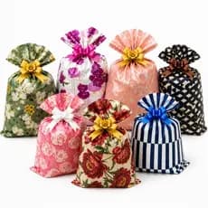 Saco para Presente Decorado Feminino/Masculino 25x37