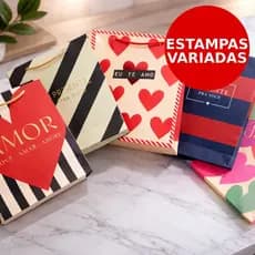 10 sacolas de papel para presente 31x26x10