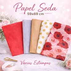 50/100 folhas de papel seda 49x69 personalizado