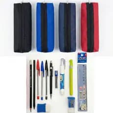 Kit Escolar Pop Completo Itens – Estojo com Materiais Essenciais para Escola e Escritório Lapiseira Corretivo Caneta