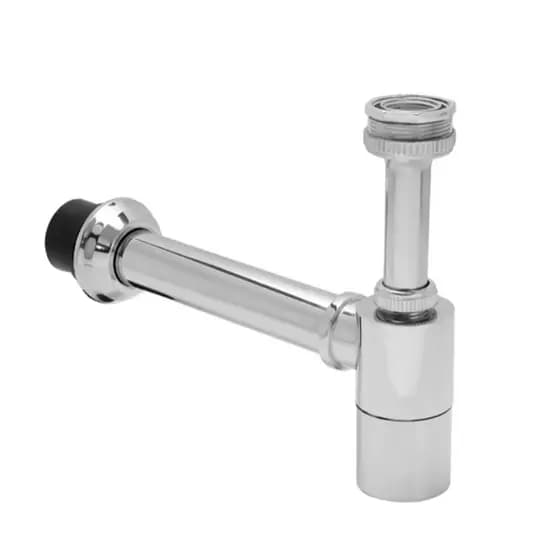 Sifão Universal Com Adaptador De Até 2 Polegadas Cromado Furkin