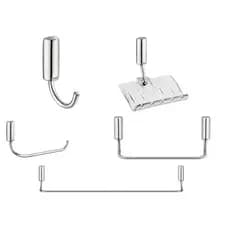 Kit De Acessórios Com 5 Peças Idea Cromado Docol