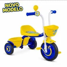Triciclo Infantil Nathor Cores - Leve e Durável com Pneus Silenciosos