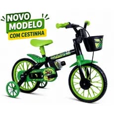 Bicicleta Infantil Menino Menina Nathor Aro 12 - Selim Ajustável e Rodinhas de Segurança