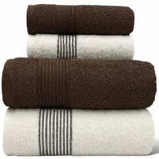 Jogo Kit 4 Toalhas 2 de Banho 2 de rosto grossas Banhão gramatura 530g Alta absorção toque macio e suave Tomie LMPeter