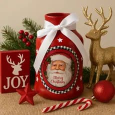 Leiteira Decorativa Para Espaços Sofisticados, Produto Artesanal - Feliz Natal