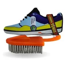 Kit 6 Escova Limpa Tênis Cores Variaveis Laranja Rosa Verde