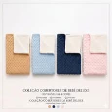Manta Dupla Face Sherpa Bebê Maternidade 100cm x 70cm