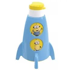 Garrafa Squeeze De Plástico Minions Foguete De 320ml