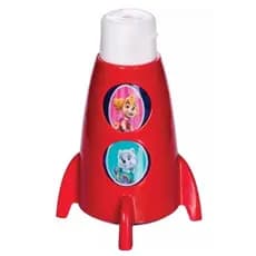 Garrafa Squeeze De Plástico Patrulha Canina Foguete De 320ml