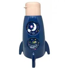 Garrafa Squeeze De Plástico Unicornio Foguete De 320ml