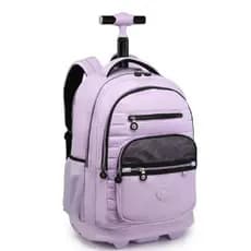 Mochila Rodinha C Alças Kika Notebook Escolar Juvenil