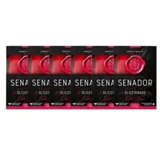 Kit 6 Sabonete Masculino Senador Red Stone 130g – Hidratação com Glicerina