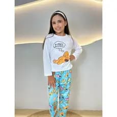 Conjunto Pijama Menina Frio Capivara Ursinho Inverno Infantil Personagens
