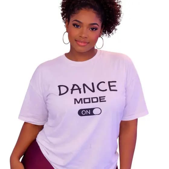 Camiseta Feminina Fitness Dance On / Dança Gym - 100% Algodão