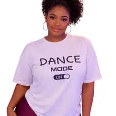 Camiseta Feminina Fitness Dance On / Dança Gym - 100% Algodão