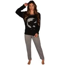 Pijama Feminino blusa manga longa calça frio Inverno atacado