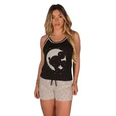 Baby Doll feminino nadador pijama feminino verão pijamas feminino short doll nadador verao pijamas