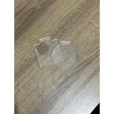 Medalha Cristal Redonda ou Quadrada Acrílico 2mm Lisa 5 cm Kit 30 - 50 - 100 unidades