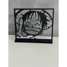 Quadro vazado One Piece 3D