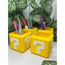 Porta Treco Canetas Mário Bross Impressão 3D / porta canetas / organizador / decoração / geek