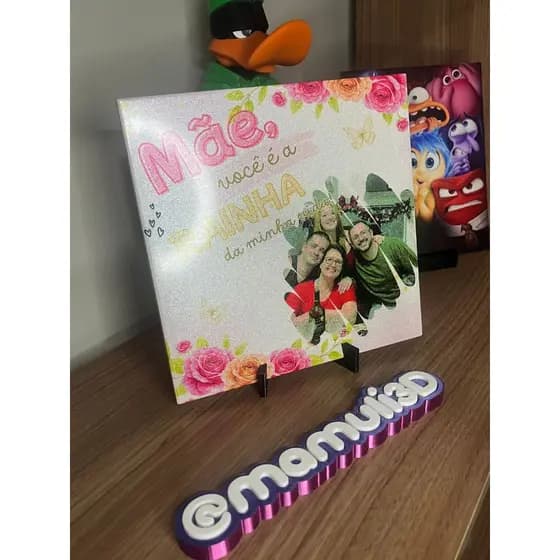 Azulejo personalizado co sua foto em sublimação para o Dia das Mães/presente/mãe/amor/azulejo/decoração