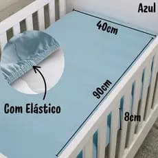 Lençol MINI BERÇO 40 Cm Avulso Com Elástico Cores Variados 100 % Algodão
