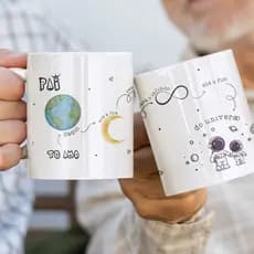 CANECA PERSONALIZADA PORCELANA PAI- Presentes cerâmica 325ml