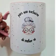 CANECA PERSONALIZADA PORCELANA DIA DOS AVÓS- Presentes cerâmica 325ml