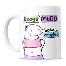 CANECA XICARA PERSONALIZADA PORCELANA 325ML MEME