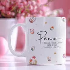 CANECA PERSONALIZADA PORCELANA PÁSCOA -325ML