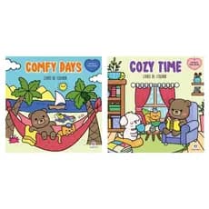 Kit Livros de colorir - Cozy time & Comfy days