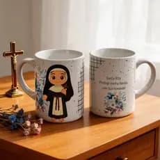 Caneca Personalizada dia das Mães – Fé que te acompanha em todos os momentos 325ml