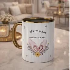 🌸 CANECA PERSONALIZADA PORCELANA 325ML – PRESENTE PERFEITO PARA O DIA DAS MÃES 💖