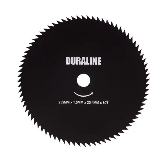 Disco Lâmina para Roçadeira 80 Dentes 255mm Duraline