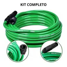 Kit 20 Metros Mangueira de Jardim Completa Siliconada Reforçada Kala