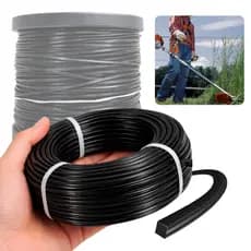 20 Metros Fio Nylon 3.3mm Quadrado Profissional P/ Roçadeira