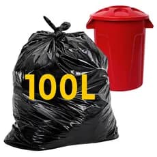 Saco Lixo 100 Litros Com 100 Unidades Reforçado 75x90cm