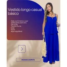 vestido longo casual básico, vestido longo feminino.