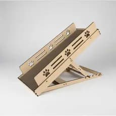 Rampa Pet Antiderrapante com 4 níveis de regulagem com grade de proteção, produzida em MDF, Artmea