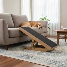 Rampa Pet para Cachorros, Gatos com 4 Alturas Reguláveis para sofá e cama até 60cm de altura - Artmea