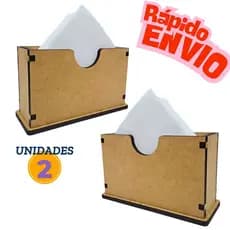 2 Porta Papel Guardanapo Cozinha Suporte De Mesa, Bancadas, Balcões, MDF
