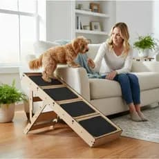 Rampa Pet Cachorro Antiderrapante Com Regulagem De Altura