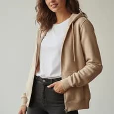 Moletom Zíper Masculino Liso Blusa de Frio Aberto Casaco Capuz Bolso Flanelado Casual Inverno Quente
