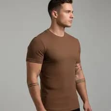 2 Camiseta Canelada Americana Masculina e feminina Slim Justa Elegante Alta Qualidade Festa
