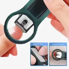 1Pc Cortador De Unhas Com Lupa Para Idosos Ferramentas De Beleza Atacado Prático